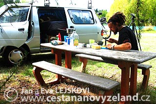 Cestování na Novém Zélandu | campervan